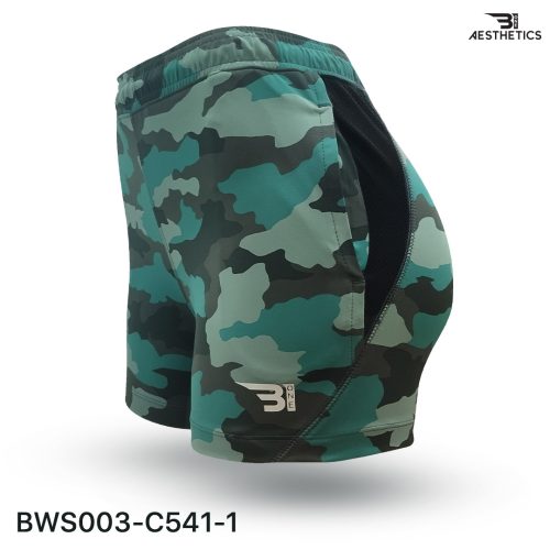 green camo hot short