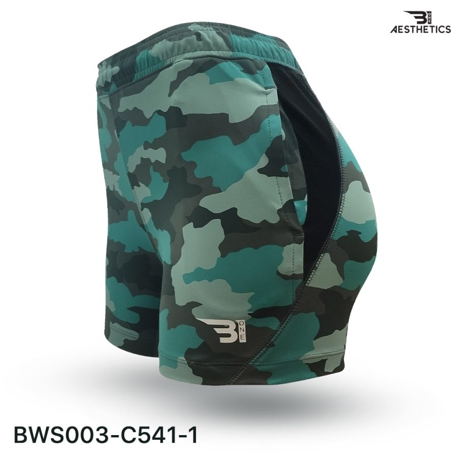 green camo hot short