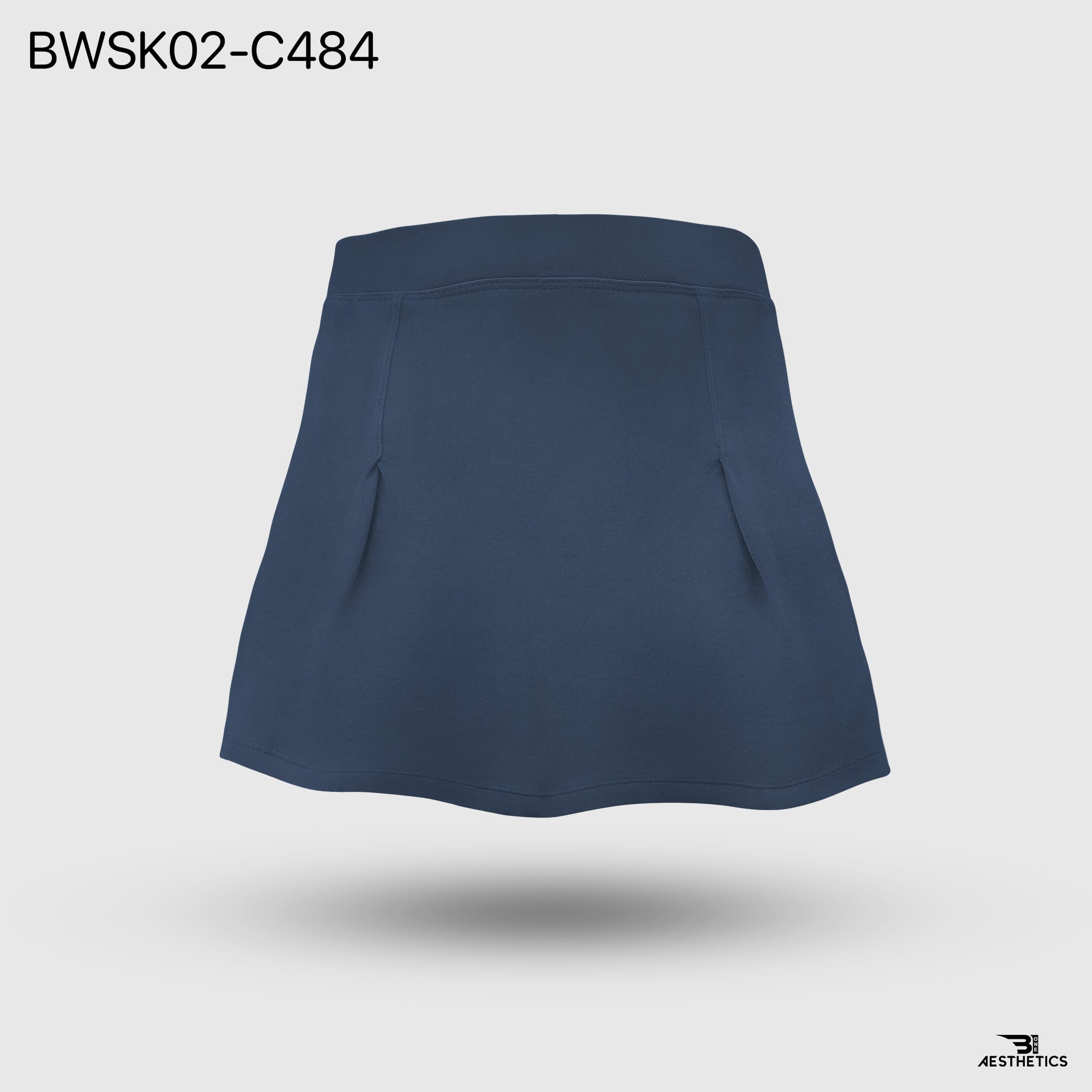 B1 Steel Blue Tennis Skirt