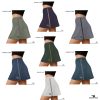 Cord Contrast Tennis Skirts