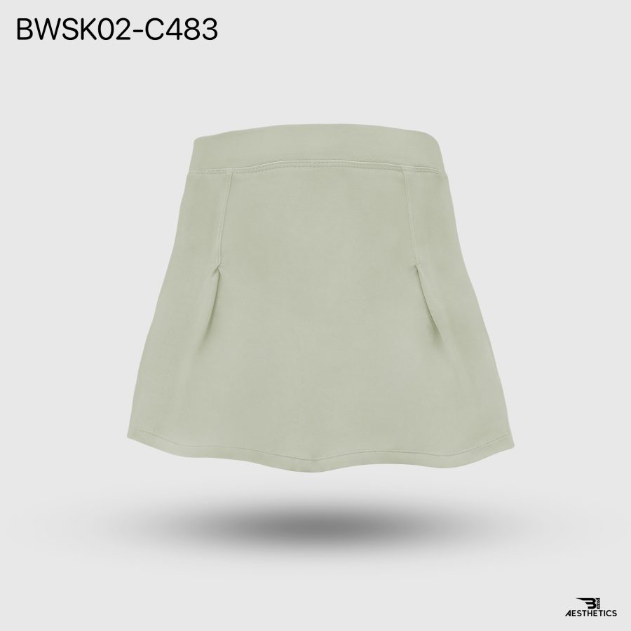 B1 Pale Green Tea Tennis Skirt