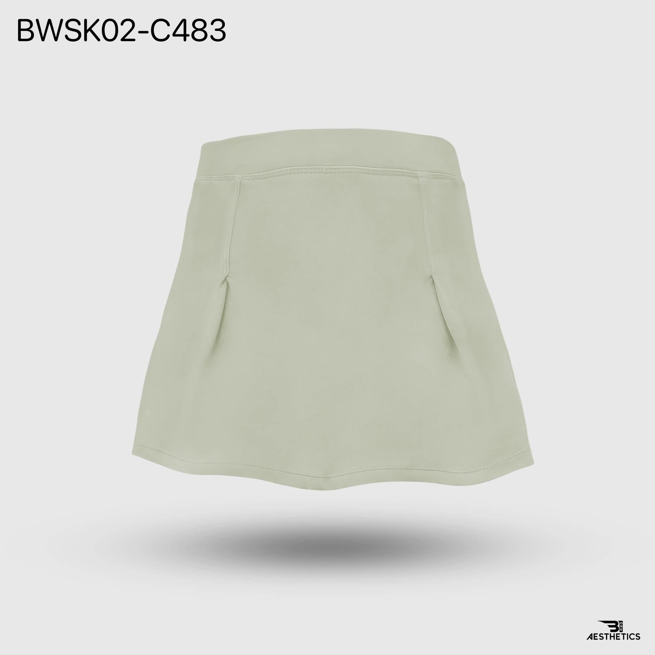 B1 Pale Green Tea Tennis Skirt