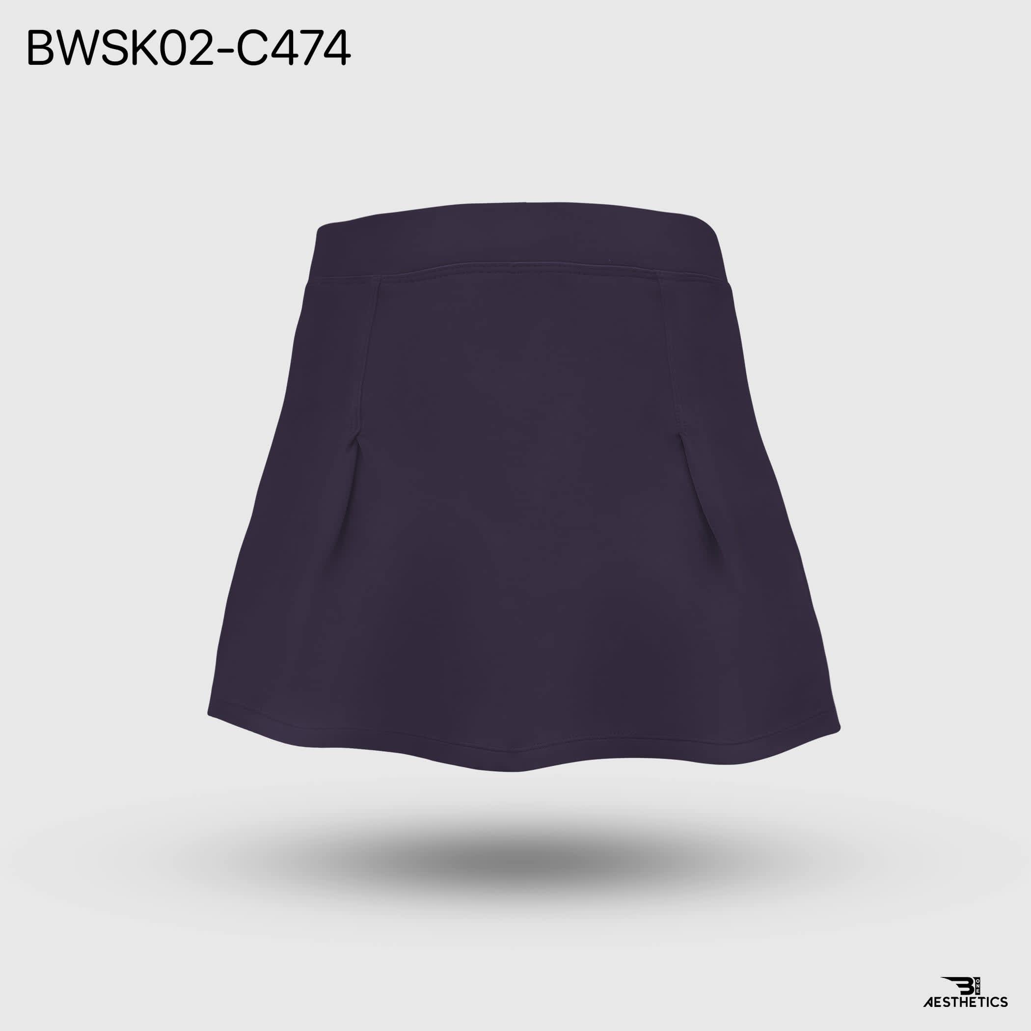 B1 Dark Purple Tennis Slirt