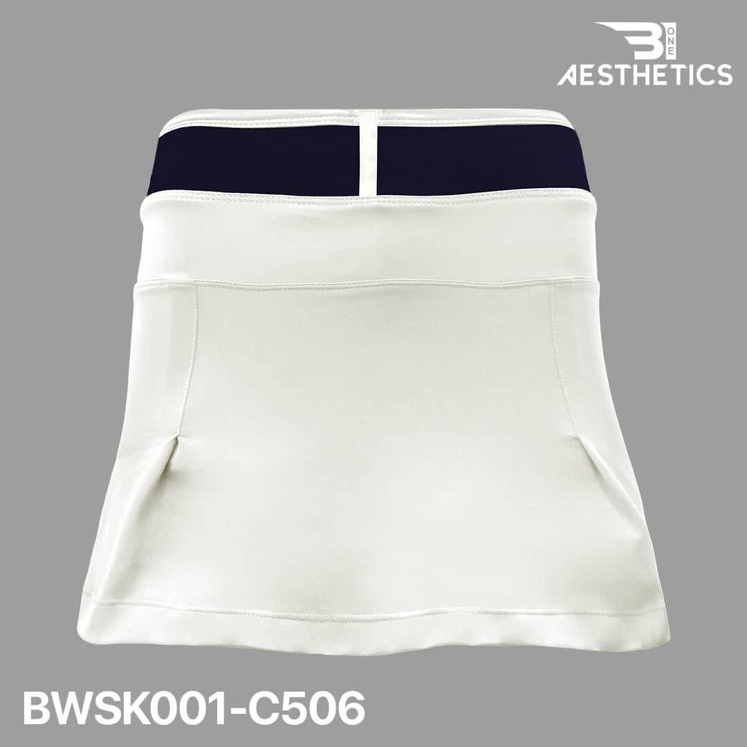 white netball skirt