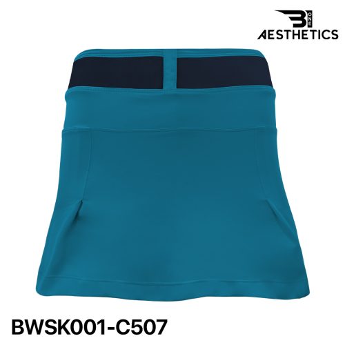 ocean boat blue netball skirt