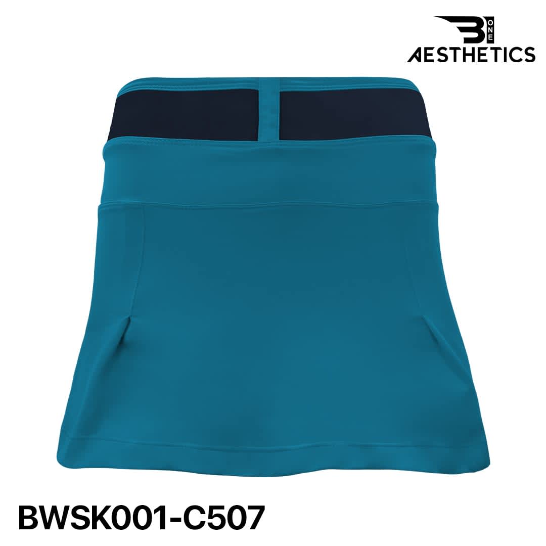 ocean boat blue netball skirt