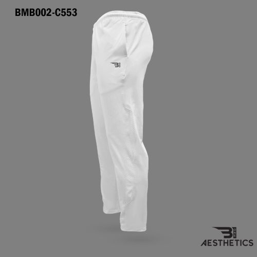 Pure White Zipper Pocket Bottom