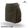 brown wrap skort