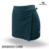 pine green wrap skort