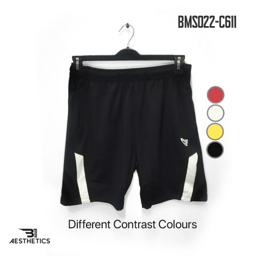 black front contrast shorts