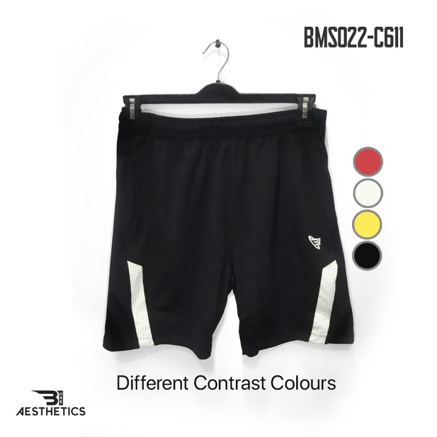 black front contrast shorts