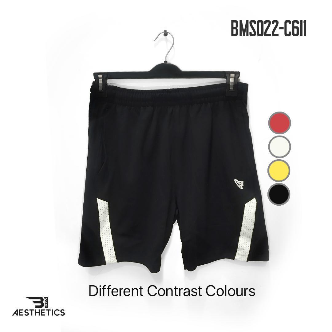black front contrast shorts
