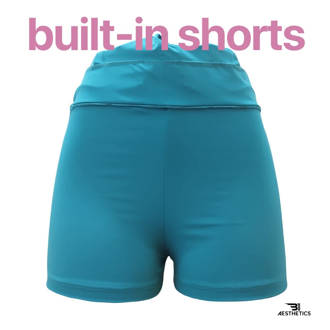 built in shorts netball skirts