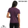 purple women's crew neck t shirt
