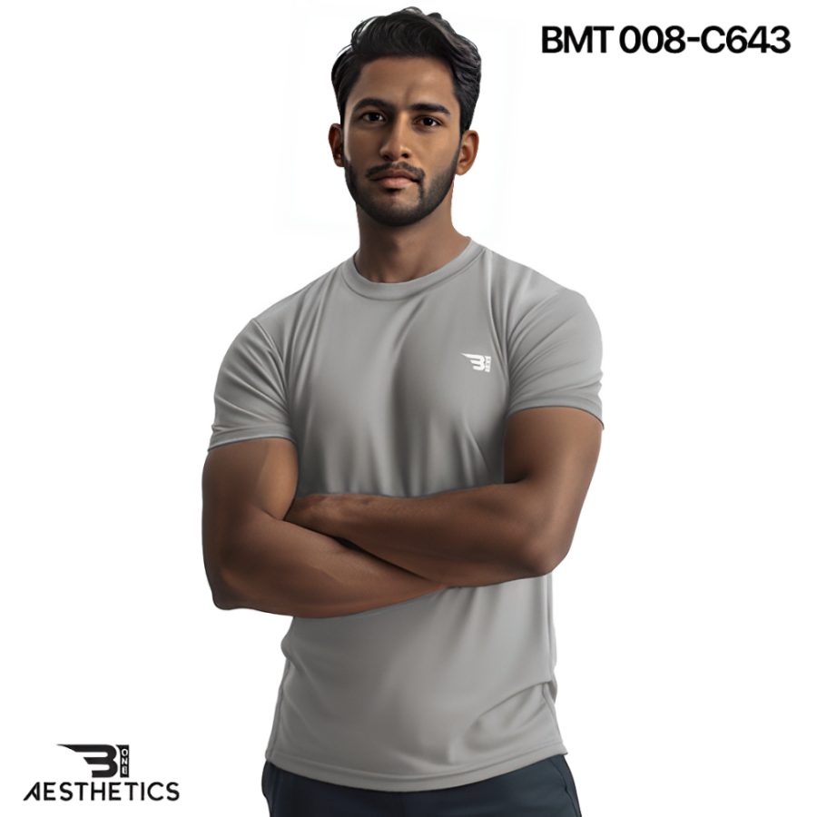 light grey men's crew neck t shirt