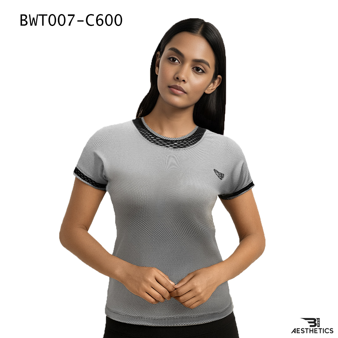 lace splicing tee - white