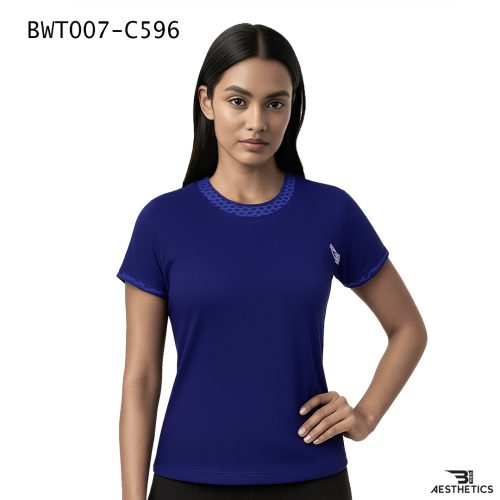 lace splicing tee - yale blue