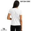 white women's crew neck t shirt