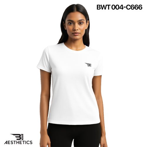 white women's crew neck t shirt