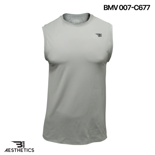 men's light grey arm cut