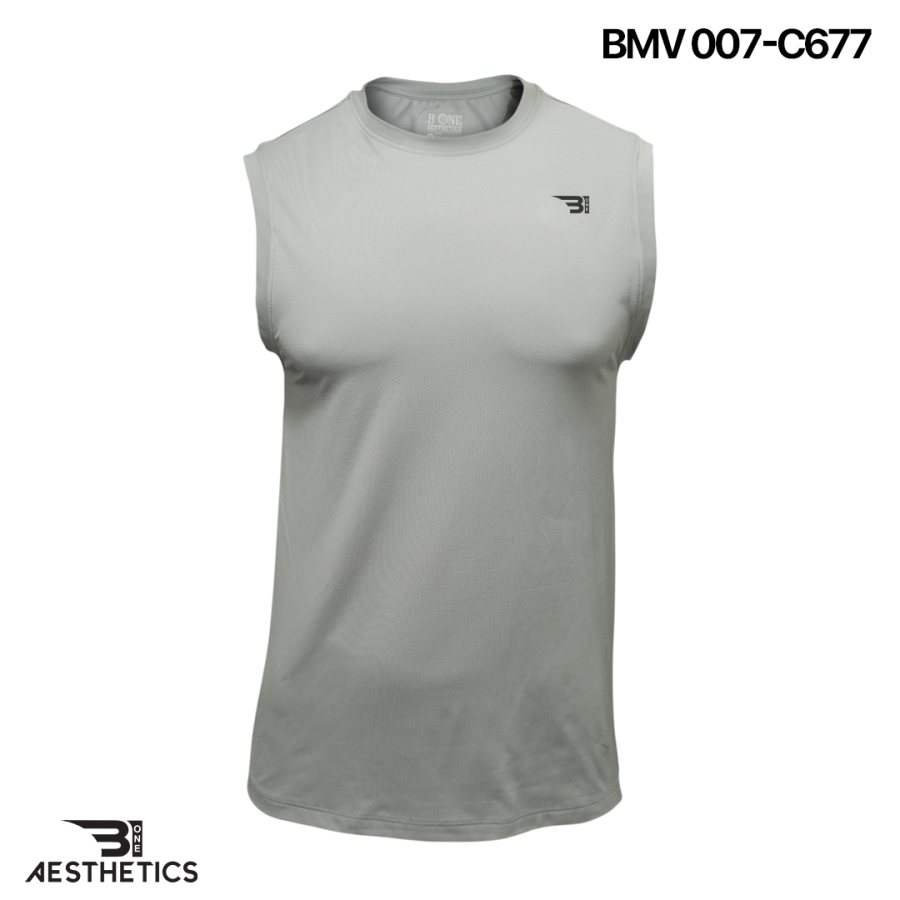 men's light grey arm cut