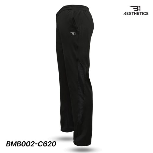 men's black track bottoms