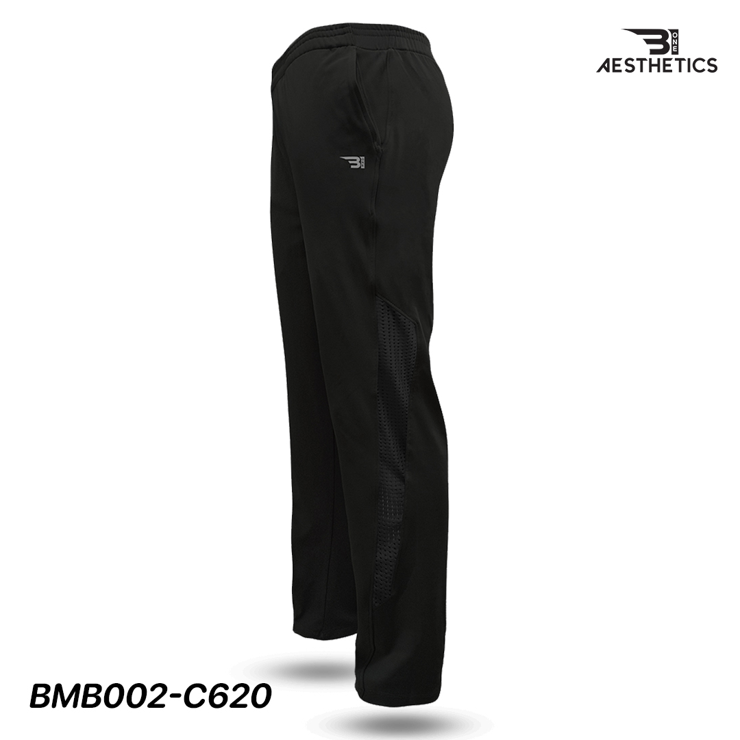 men's black track bottoms