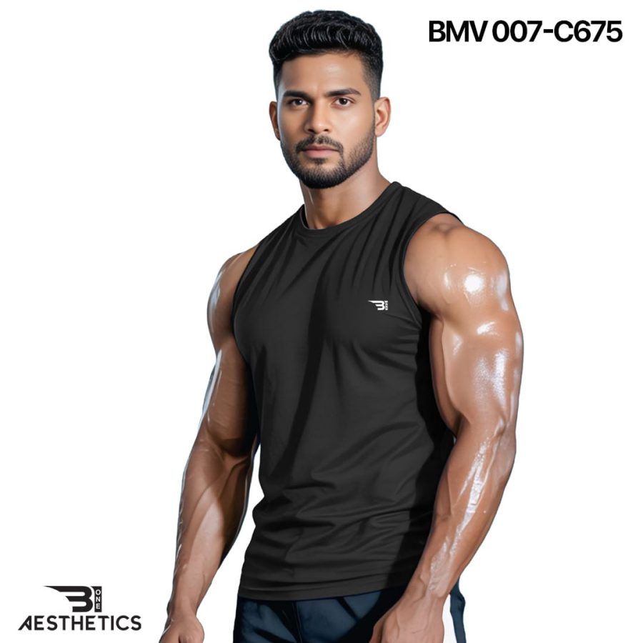 Men's Black Arm Cut