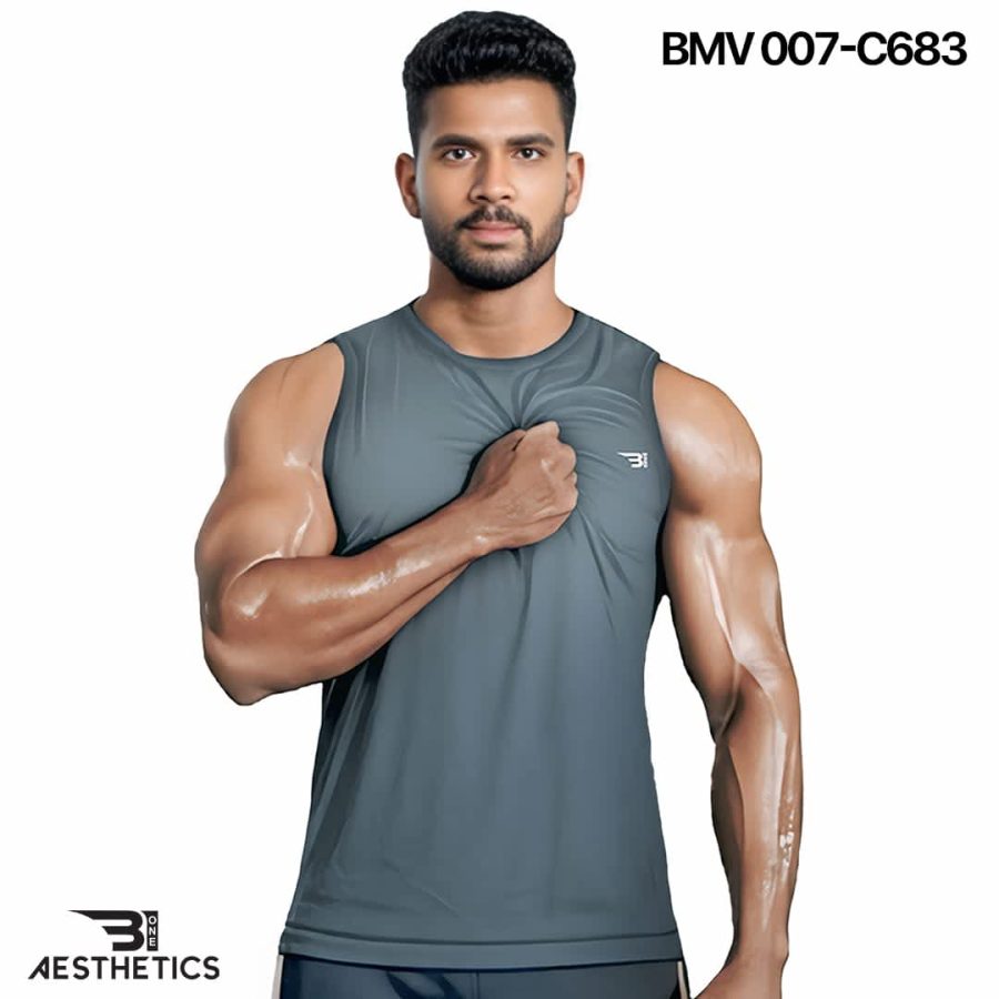 Men's Bluelish Grey Arm Cut