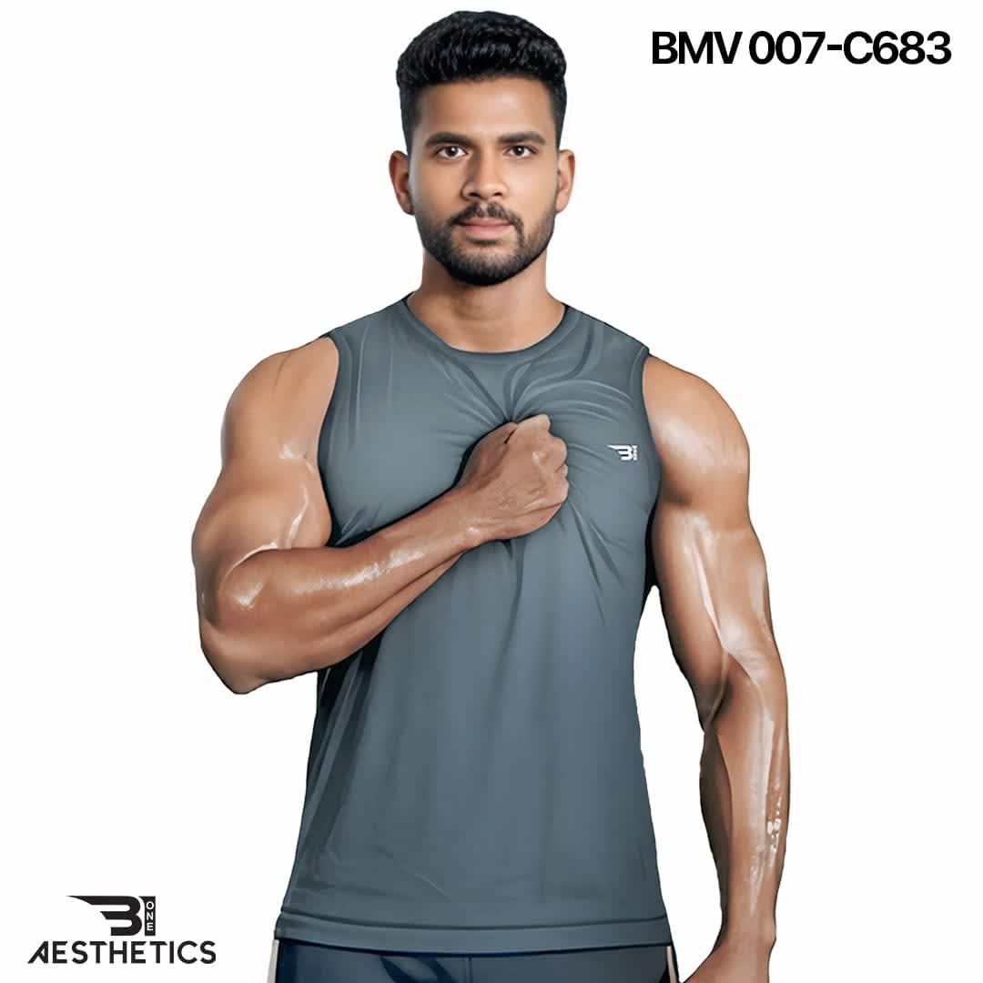 Men's Bluelish Grey Arm Cut