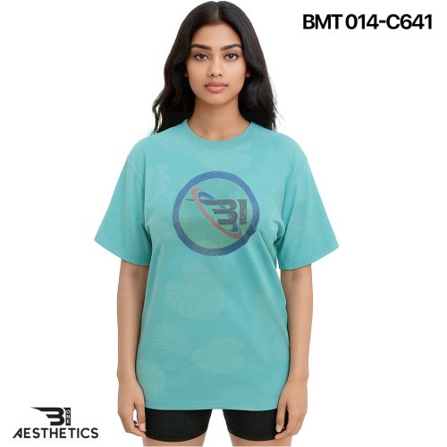 Women's SKy Blue Crew Neck T-Shirt