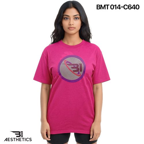 Women's Pink Crew Neck T-Shirt