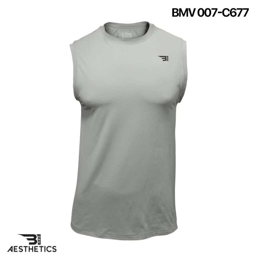men's light grey arm cut