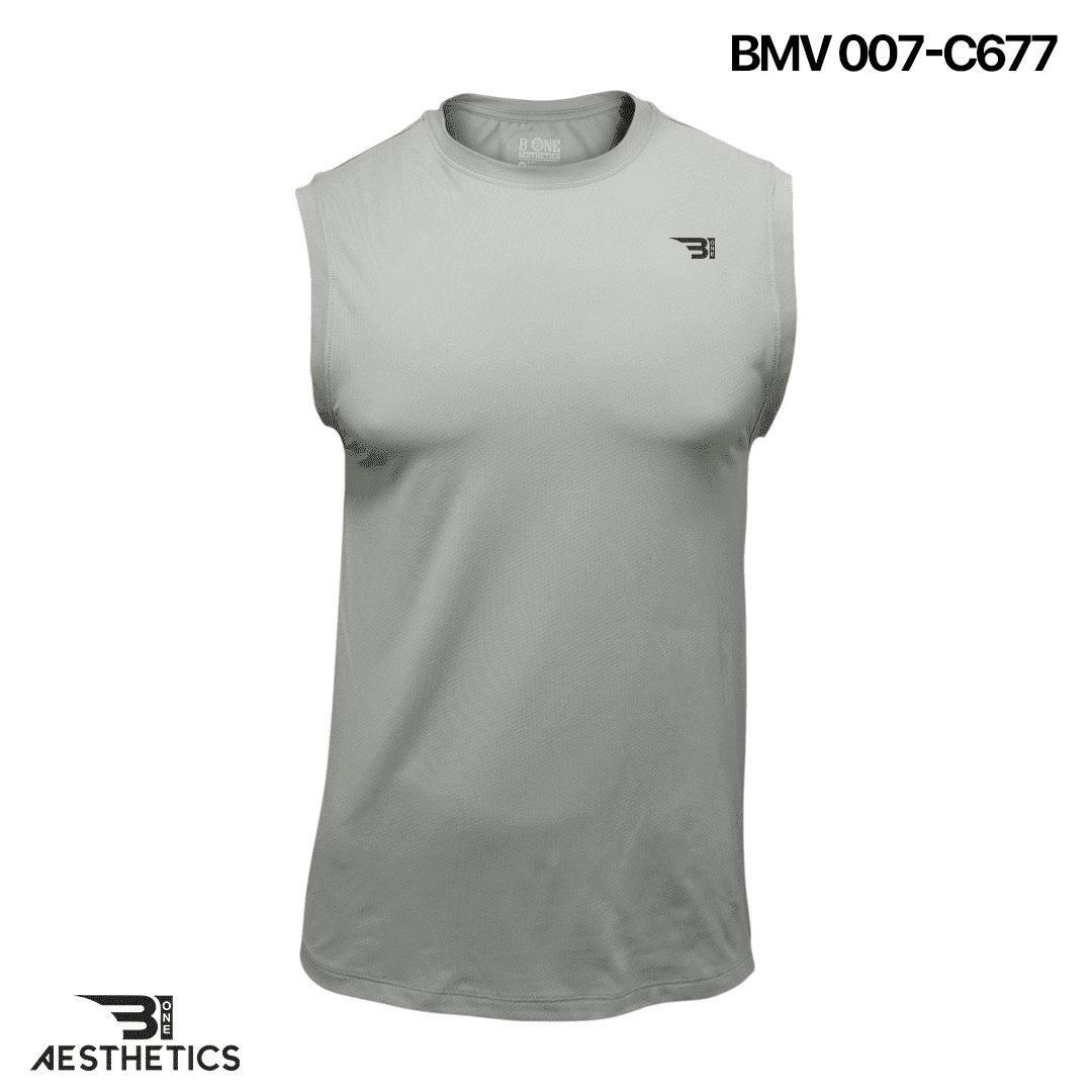 men's light grey arm cut