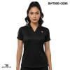 ladies collar tee - black