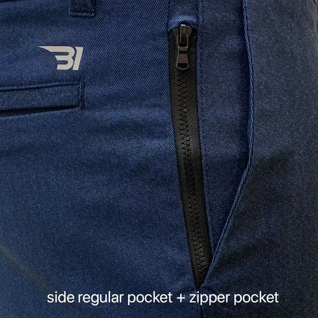 blue chino shorts