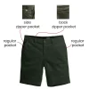 green chino short