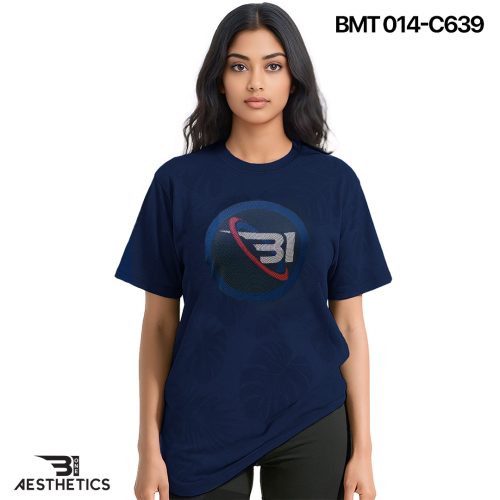 Women's Abyss Blue Crew Neck T-Shirt