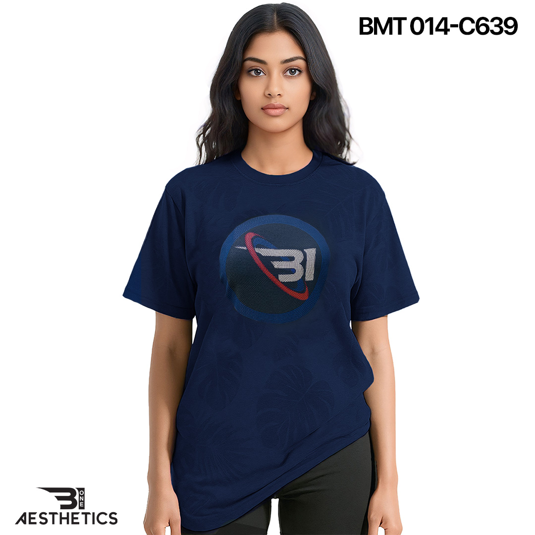 Women's Abyss Blue Crew Neck T-Shirt