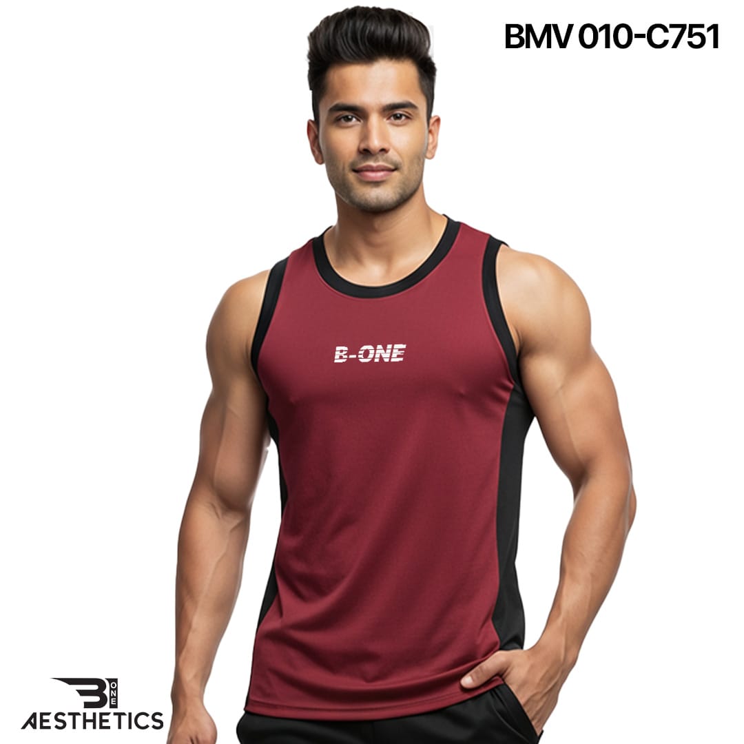 oversized tank top - maroon