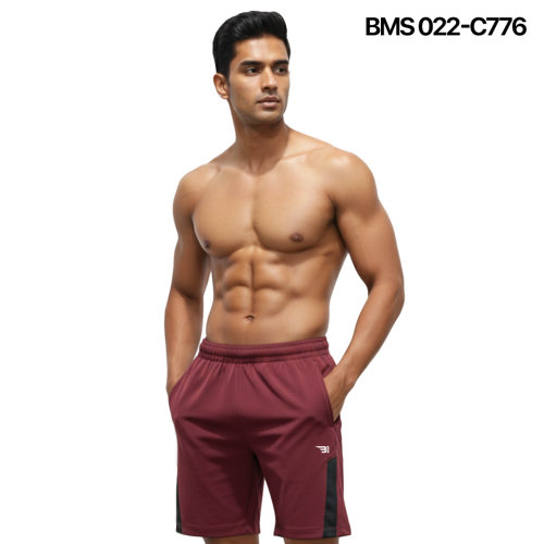 Men's Contrast Short  - Deep Claret