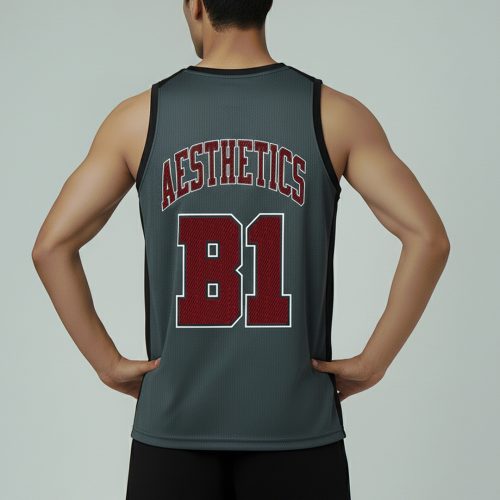 dark grey jersey back