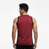 oversized tank top - maroon