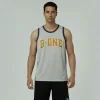 LIGHT GREY ORANGE black jersey