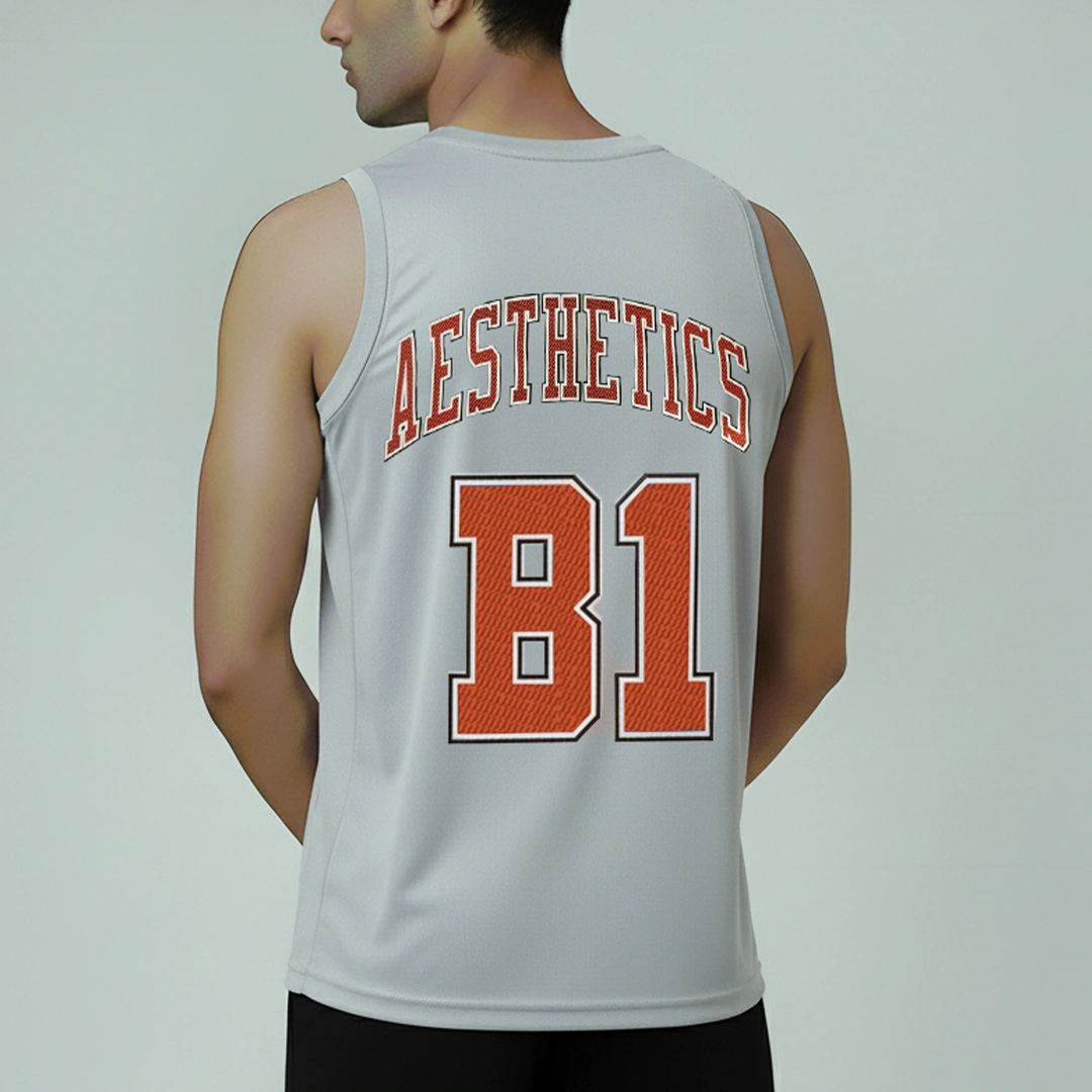 Jersey Tank Top -  Light Grey - Image 3