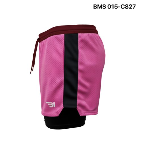 Running Short With Inner Tight - Hot Pink