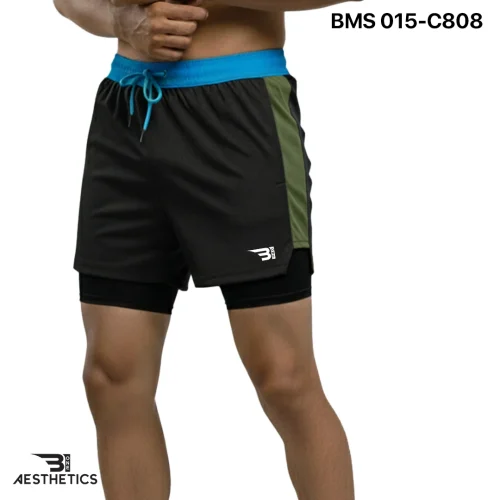 Running Short With Inner Tight - Black