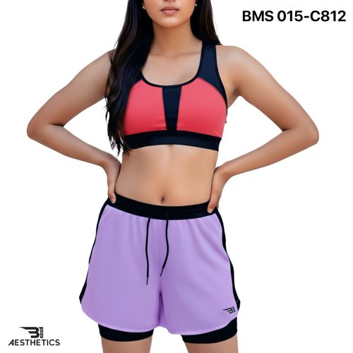 Running Short With Inner Tight - Lilac