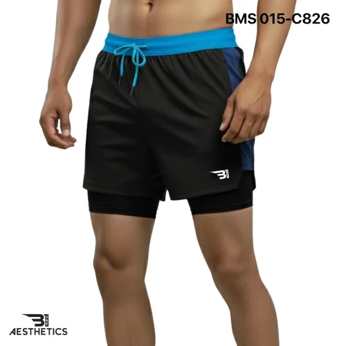 Running Short With Inner Tight - Black