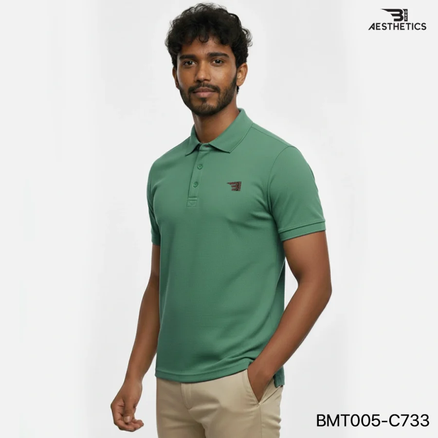 polo t-shirt - soft green